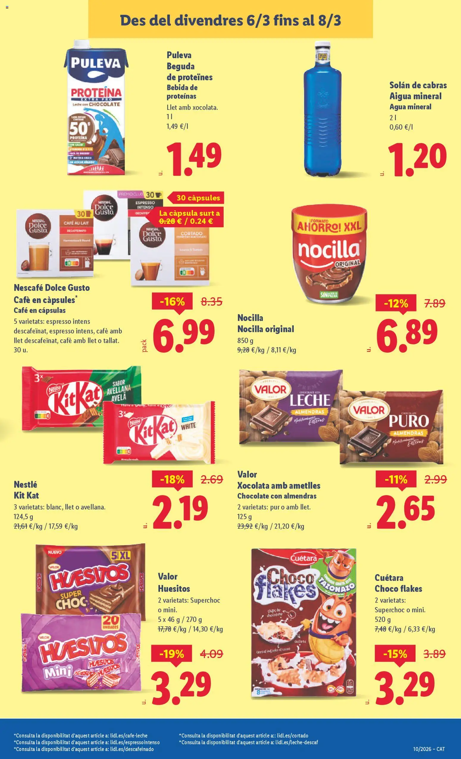 Lidl folleto │ válido desde el 02.03.2026 | Página: 49 | Productos: Leche, Café, Café en cápsulas, Agua mineral