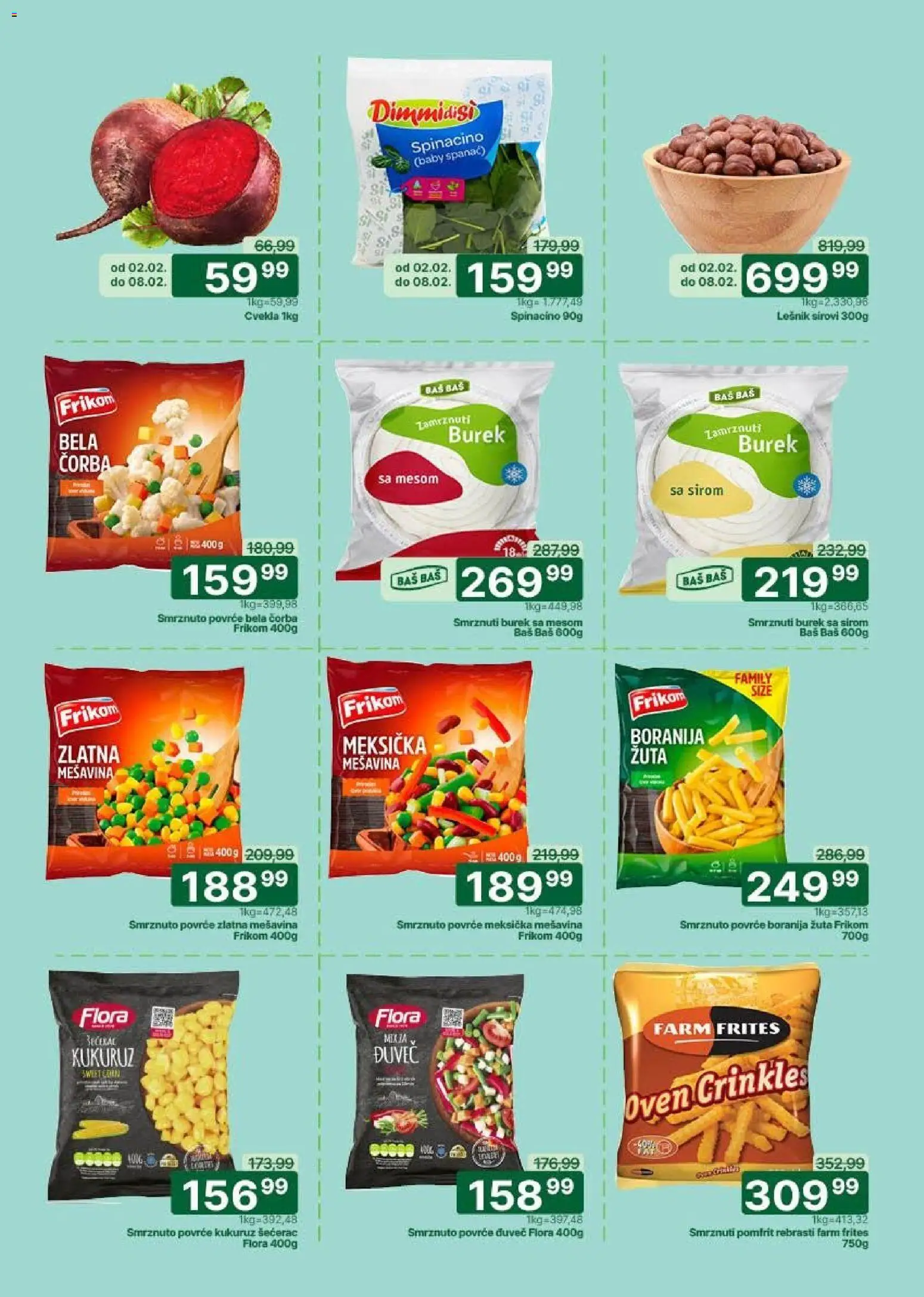 Univerexport katalog - važi od 02.02.2026 | Strana: 2 | Proizvode: Boranija, Cvekla, Lešnik, Kukuruz