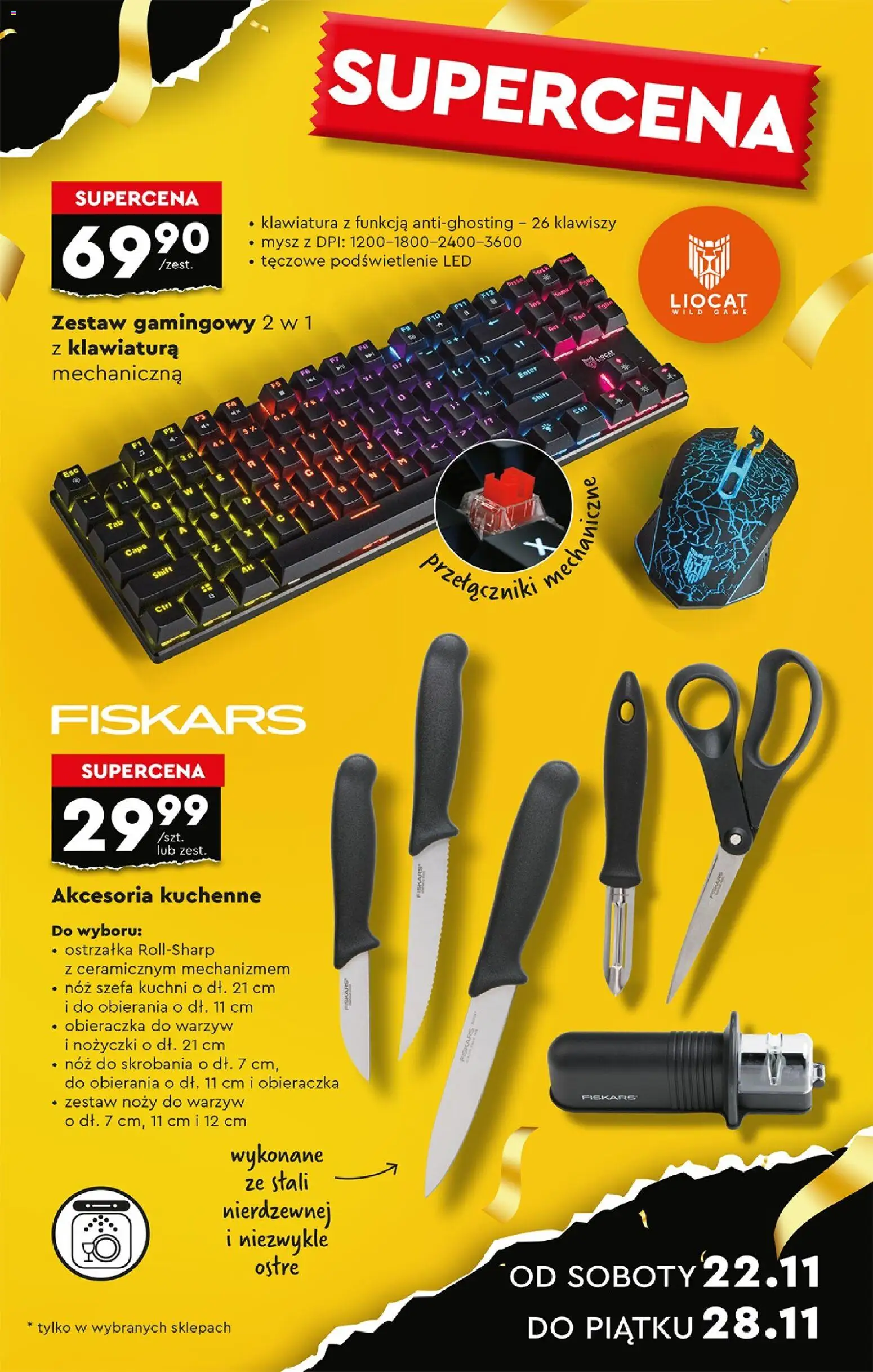Biedronka Black Friday od 24.11.2025 | Strona: 5 | Produkty: Mysz, Klawiatura