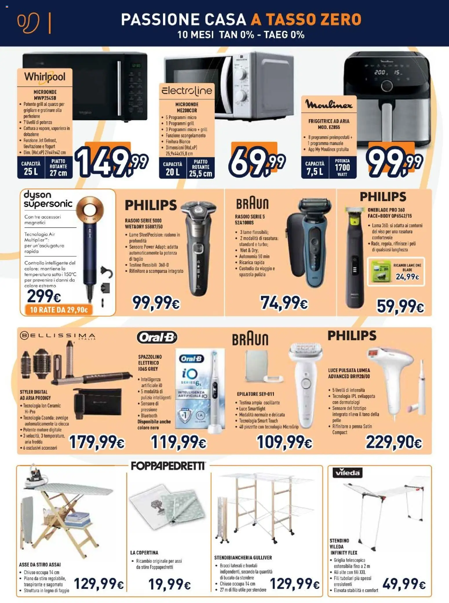 Volantino Unieuro del 27.02.2026 | Pagina: 14 | Prodotti: Spazzola, Microonde, Spazzolino, Friggitrice
