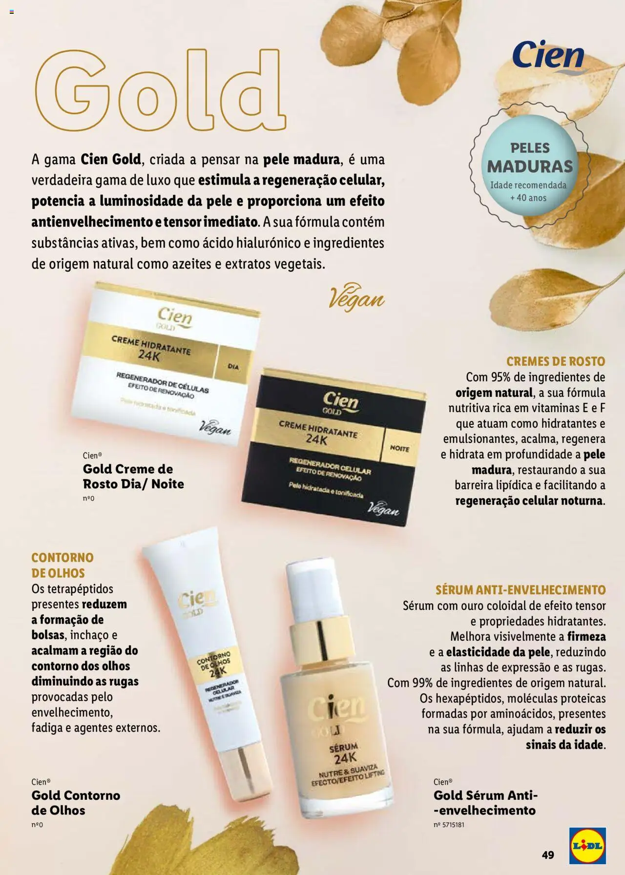 Lidl Cien - Beleza Inteligente │ válido de 26.02.2024 | Página: 49 | Produtos: Sérum, Creme