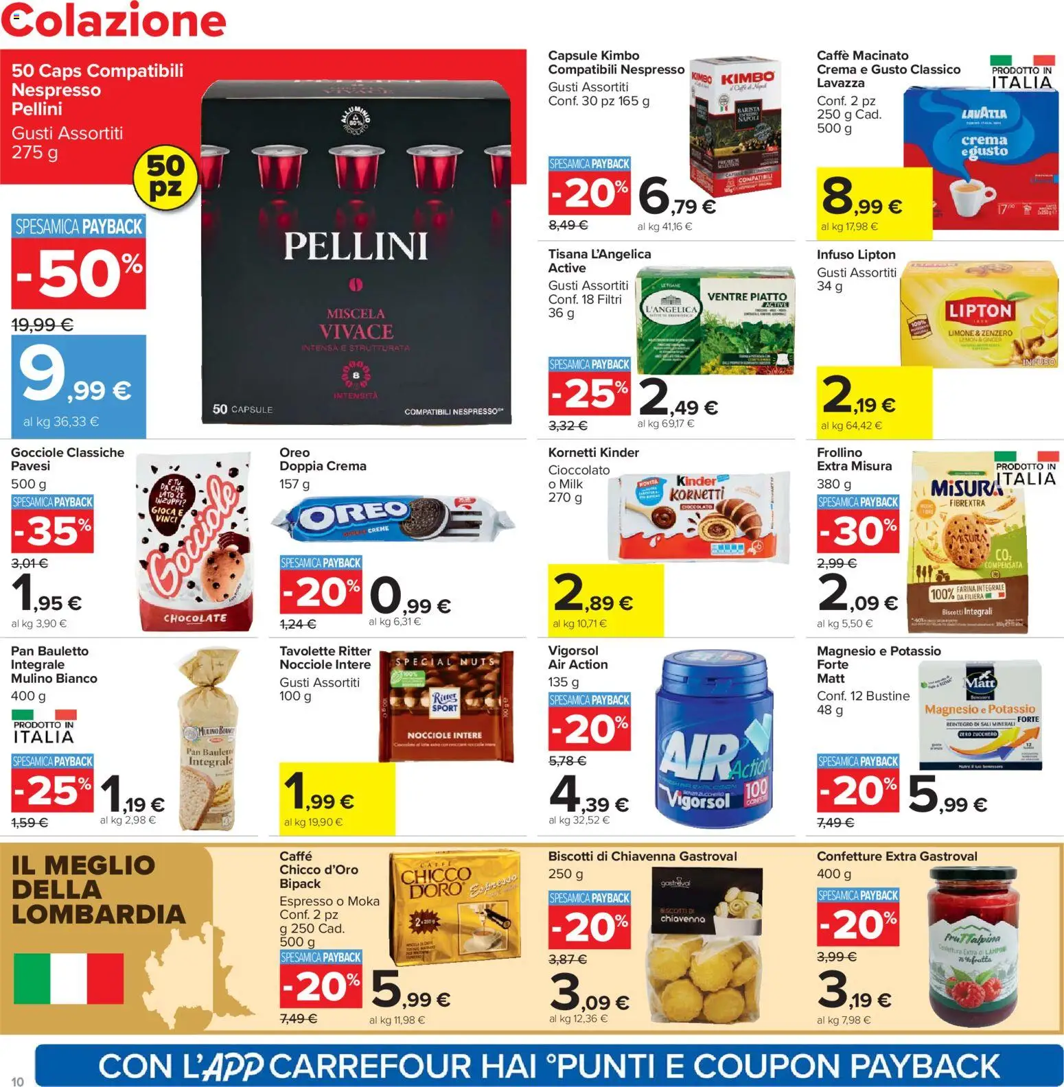 Volantino Carrefour del 13.03.2026 | Pagina: 10 | Prodotti: Crema, Zucchero, Limone, Farina