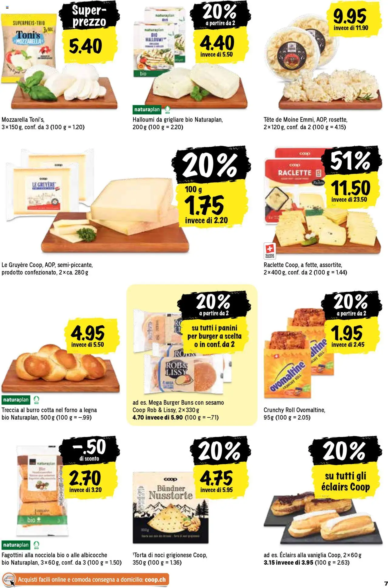 Coop - Una settimana di azioni ab 31.07.2025 | Seite: 7 | Produkte: Burger, Butter, Raclette