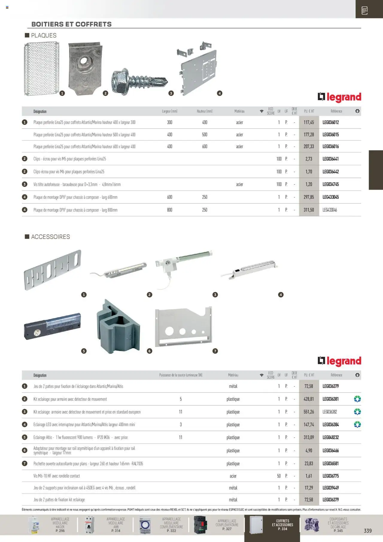  | Page: 139 | Produits: Adaptateur, Interrupteur, Armoire, Prise