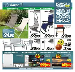 Anteprima del volantino SuperConveniente volantino valido a partire dal 17.03.2026 | Pagina: 23 | Prodotti: smart TV, Sdraio, TV, Congelatore