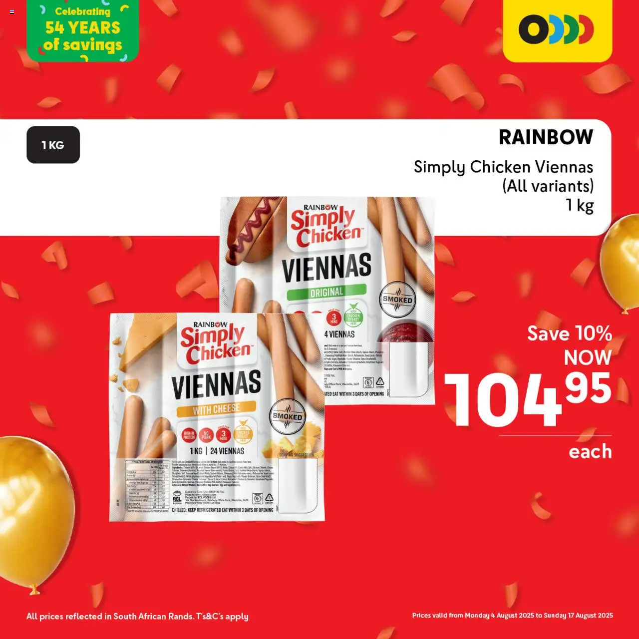 Makro Birthday Deals Frozen Food │ valid from 04.08.2025 | Page: 7 | Products: Cheese, Chicken, Pork