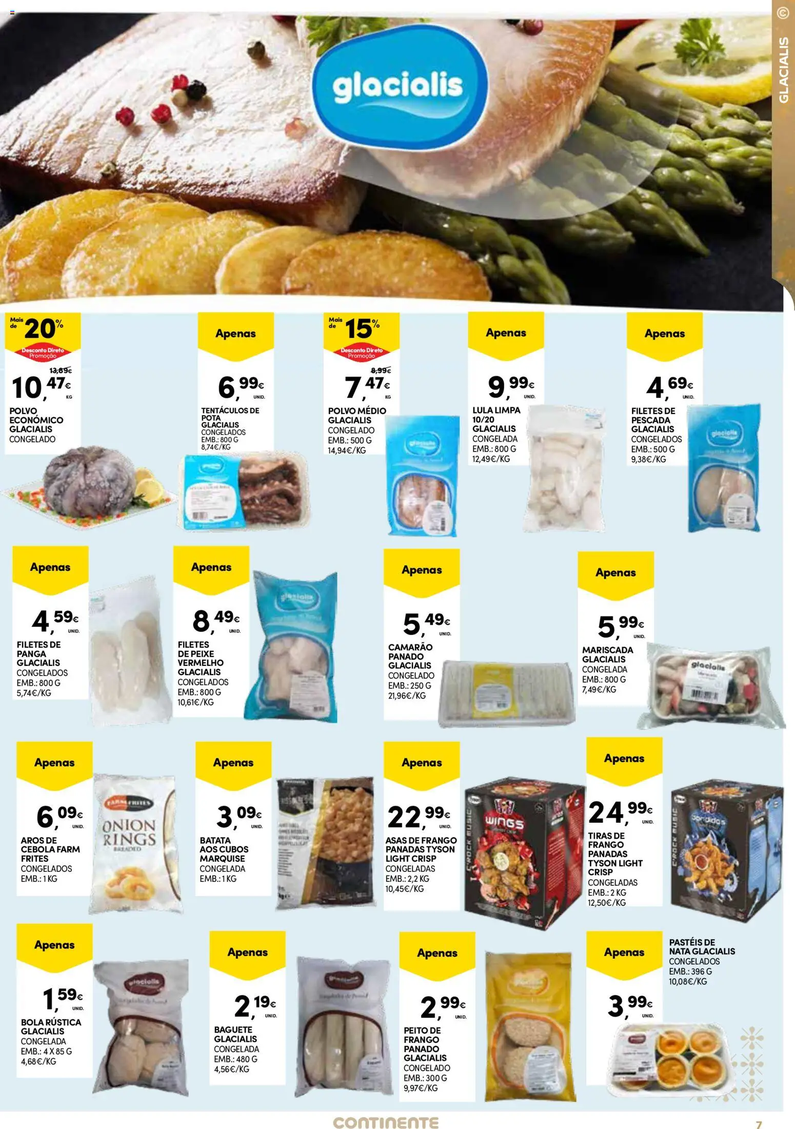 Continente - Açores: Fim de Ano │ válido de 26.12.2025 | Página: 7 | Produtos: Batata, Peito de frango, Frango, Cebola