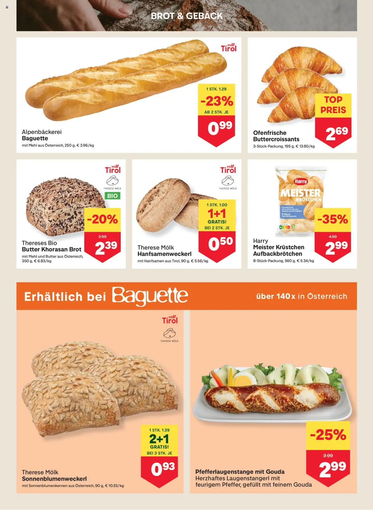 MPREIS Dellach im Drautal gültig ab 31.07.2025 | Seite: 4 | Produkte: Jääkaappipakastin, Butter, Brot