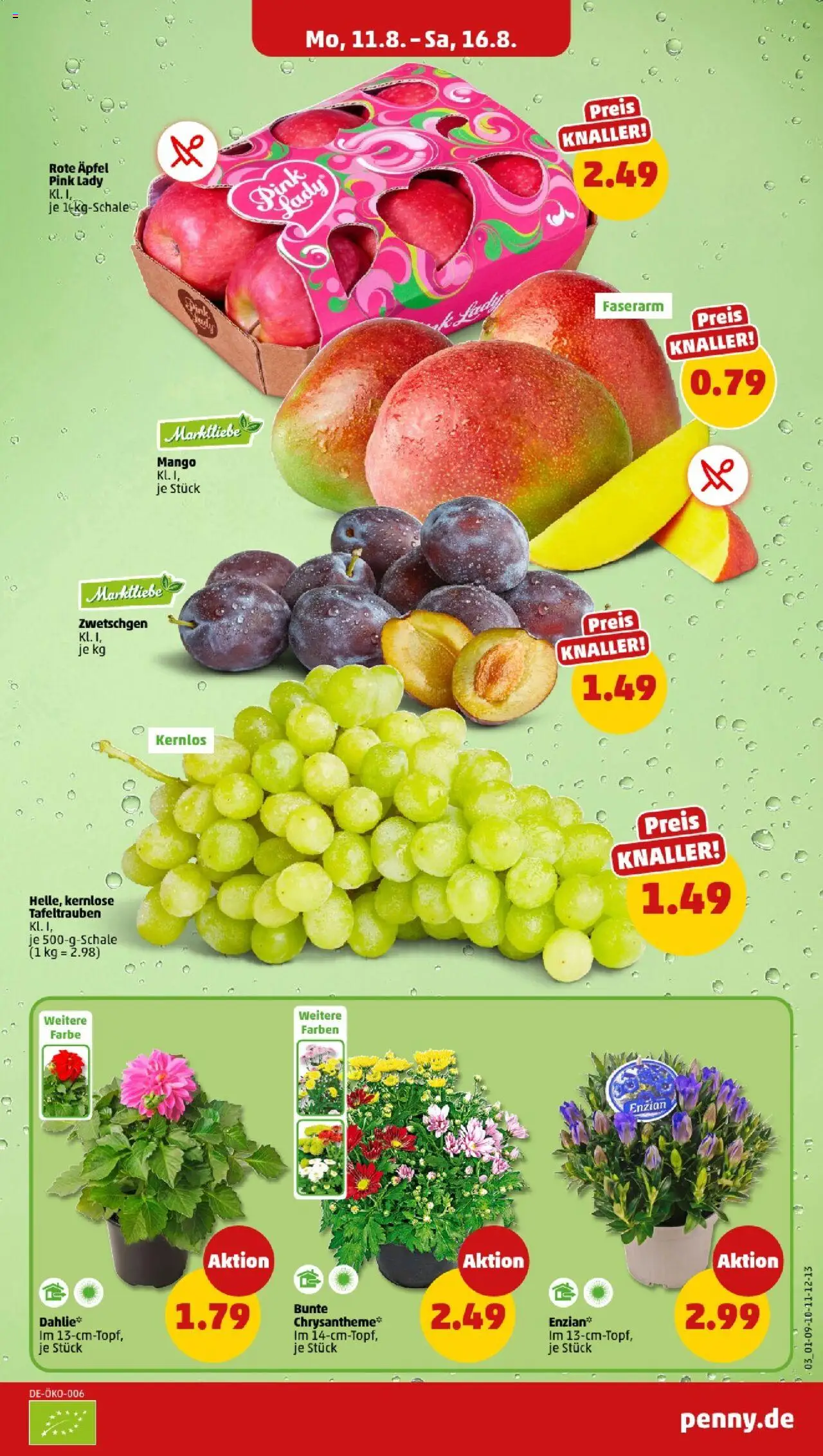 Penny - Sachsen-Anhalt - gültig ab dem 11.08.2025 | Seite: 3 | Produkte: Äpfel, Zwetschgen, Mango