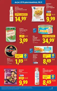 Ofertele Lidl valabile de la 24.11.2025 | Pagină: 27 | Produse: Friteuză, Masă, Ulei, Prune