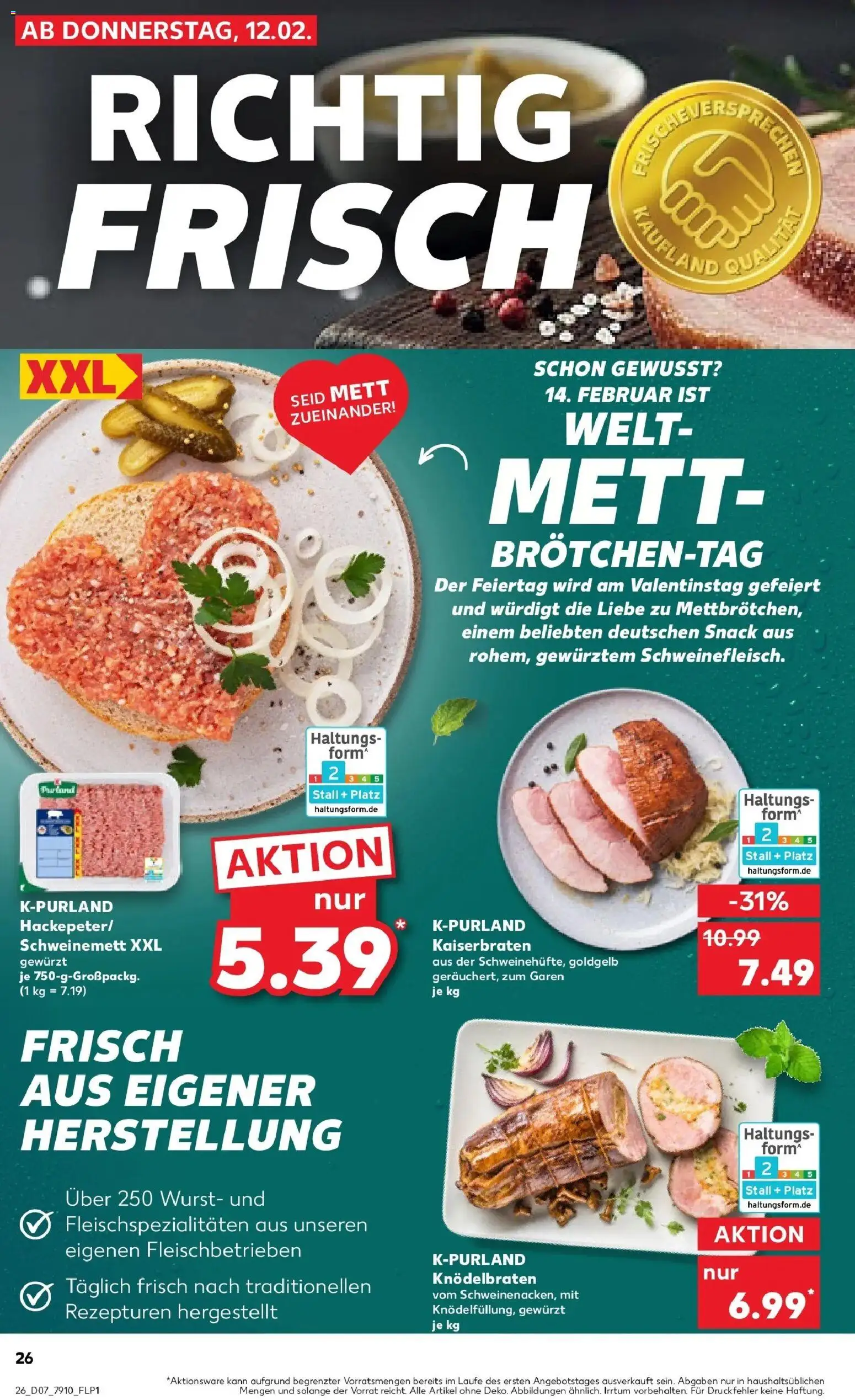 Kaufland prospekt Weiden In Der Oberpfalz	 – gültig ab 16.02.2026 | Seite: 26 | Produkte: Wurst