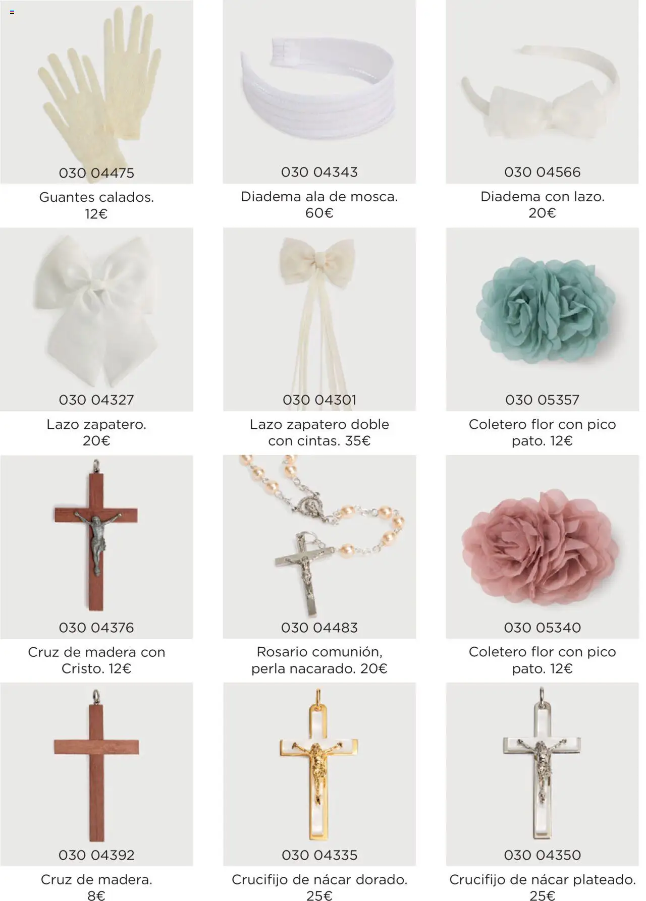 El Corte Inglés Comuniones 2025 │ válido desde el 22.11.2024 | Página: 70 | Productos: Coletero, Guantes, Zapatero