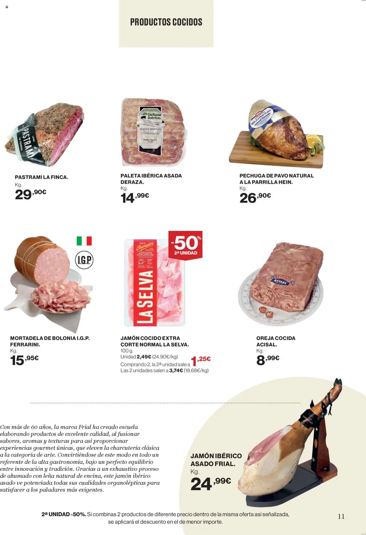 Supercor Península y Baleares │ válido desde el 11.09.2025 | Página: 11 | Productos: Jamón ibérico, Jamón cocido, Parrilla, Mortadela