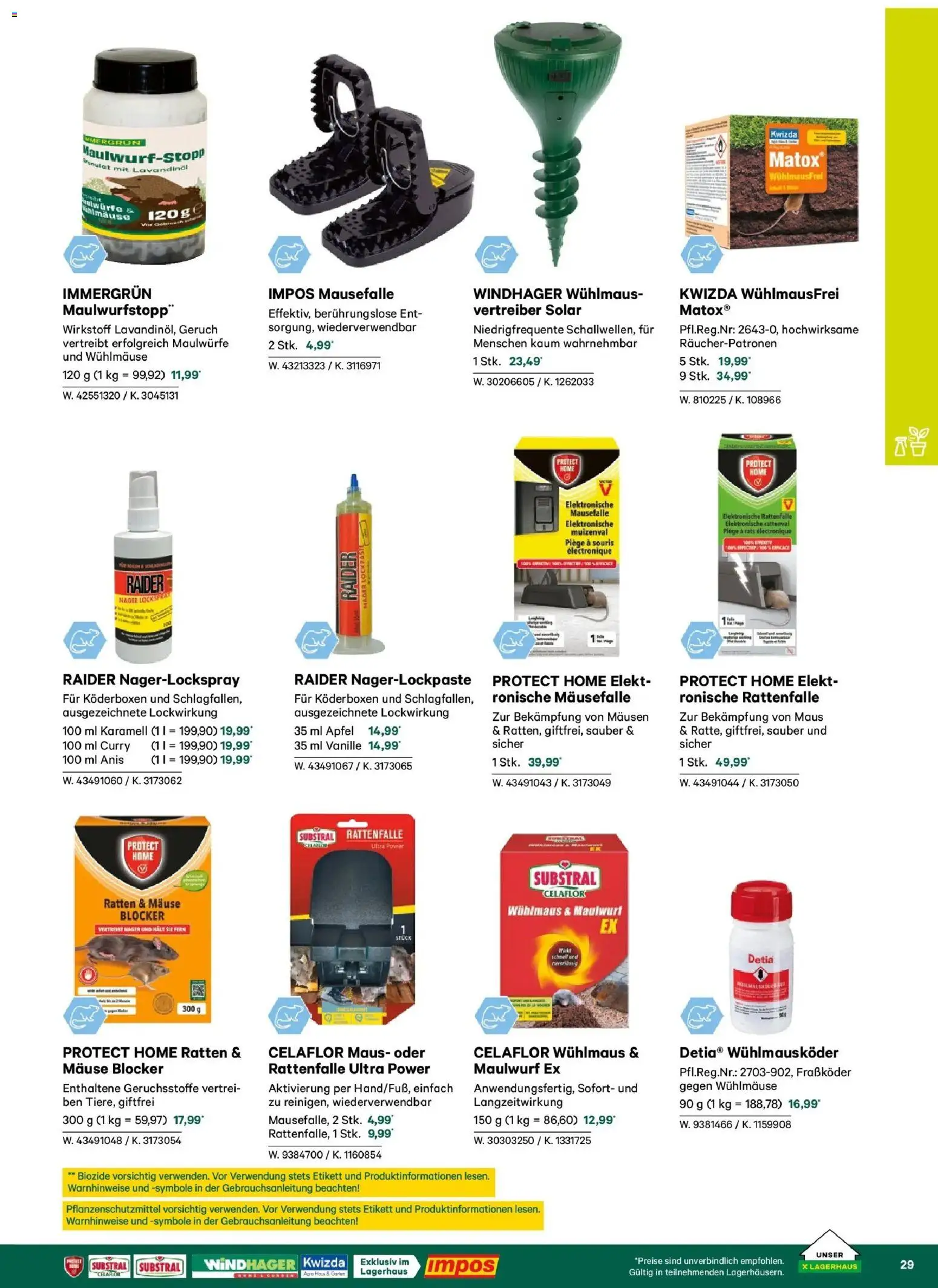 Lagerhaus Garten & Freizeit Katalog 2026 gültig ab 01.03.2026 | Seite: 29 | Produkte: Maus, Äpfel