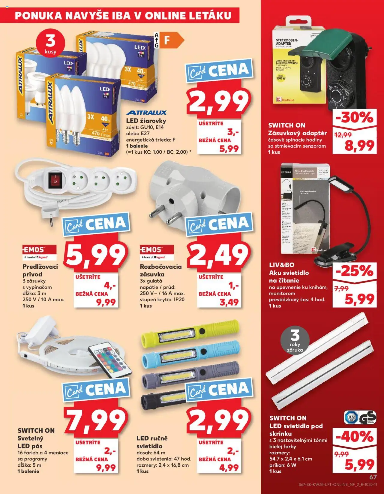 Kaufland SK akciós ujság - amely érvényes a következő dátumtól: 18.09.2025 | Oldal: 67