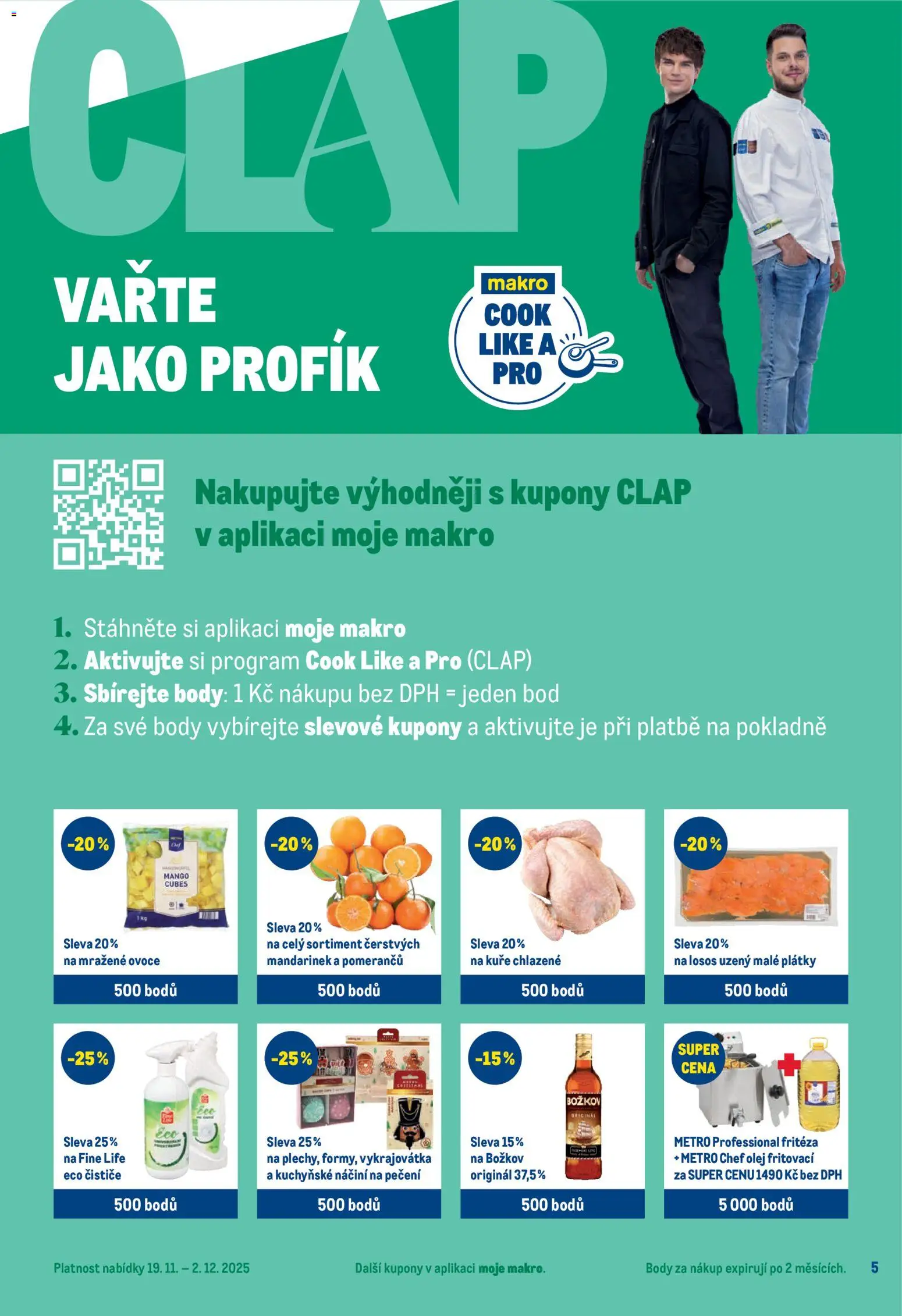 Makro leták - Pro milovníky jídla od 19.11.2025 | Strana: 5 | Produkty: Ovoce, Mražené ovoce, Božkov, Body