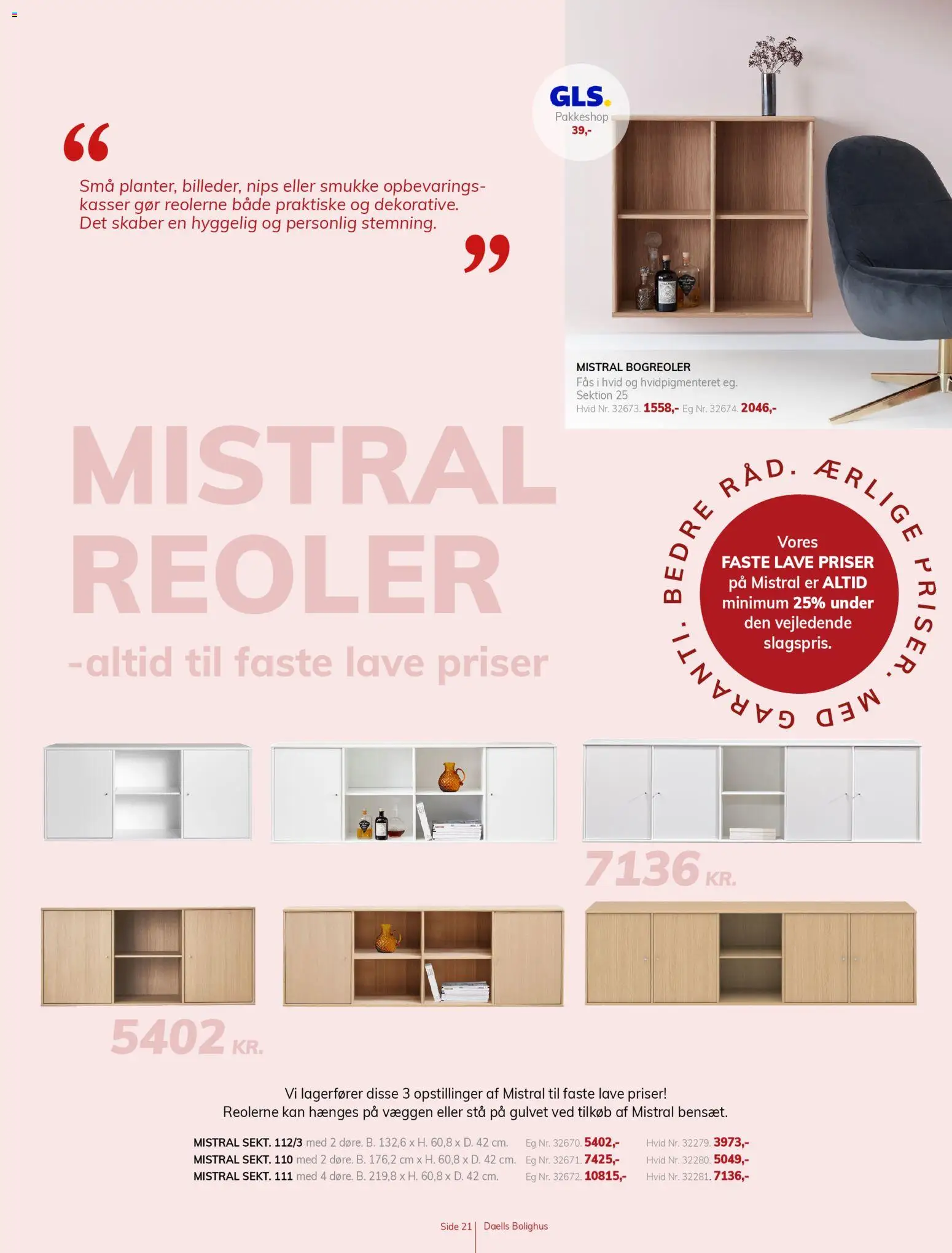 Daells Bolighus tilbudsavis – gyldig fra 11.02.2026 | Side: 21 | Produkter: Reoler