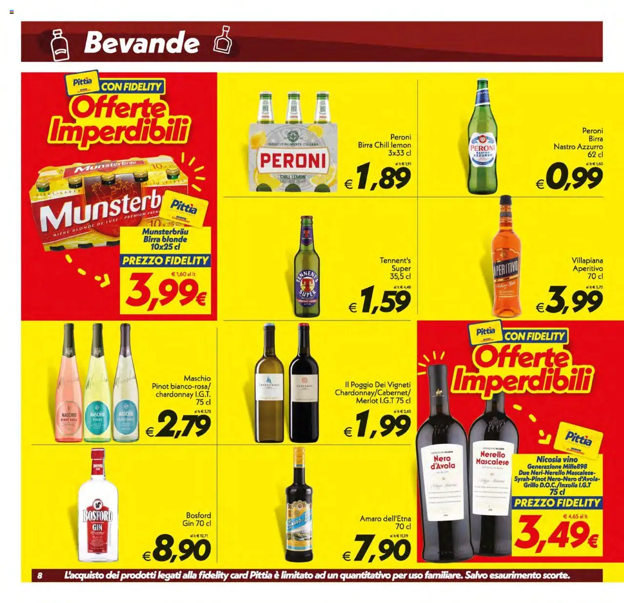 Volantino SuperConveniente del 12.08.2025 | Pagina: 8 | Prodotti: Tennent's, Gin, Amaro, Aperitivo