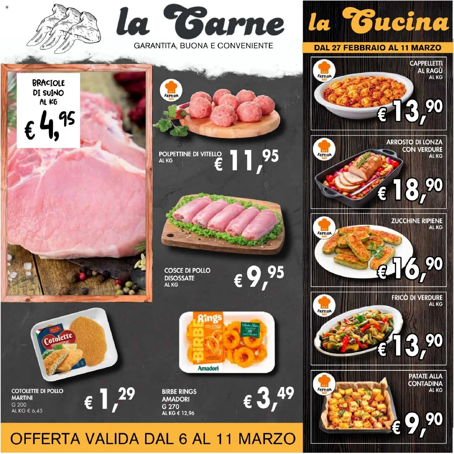 Volantino Coal del 27.02.2026 | Pagina: 5 | Prodotti: Pollo, Suino, Ragú, Zucchine