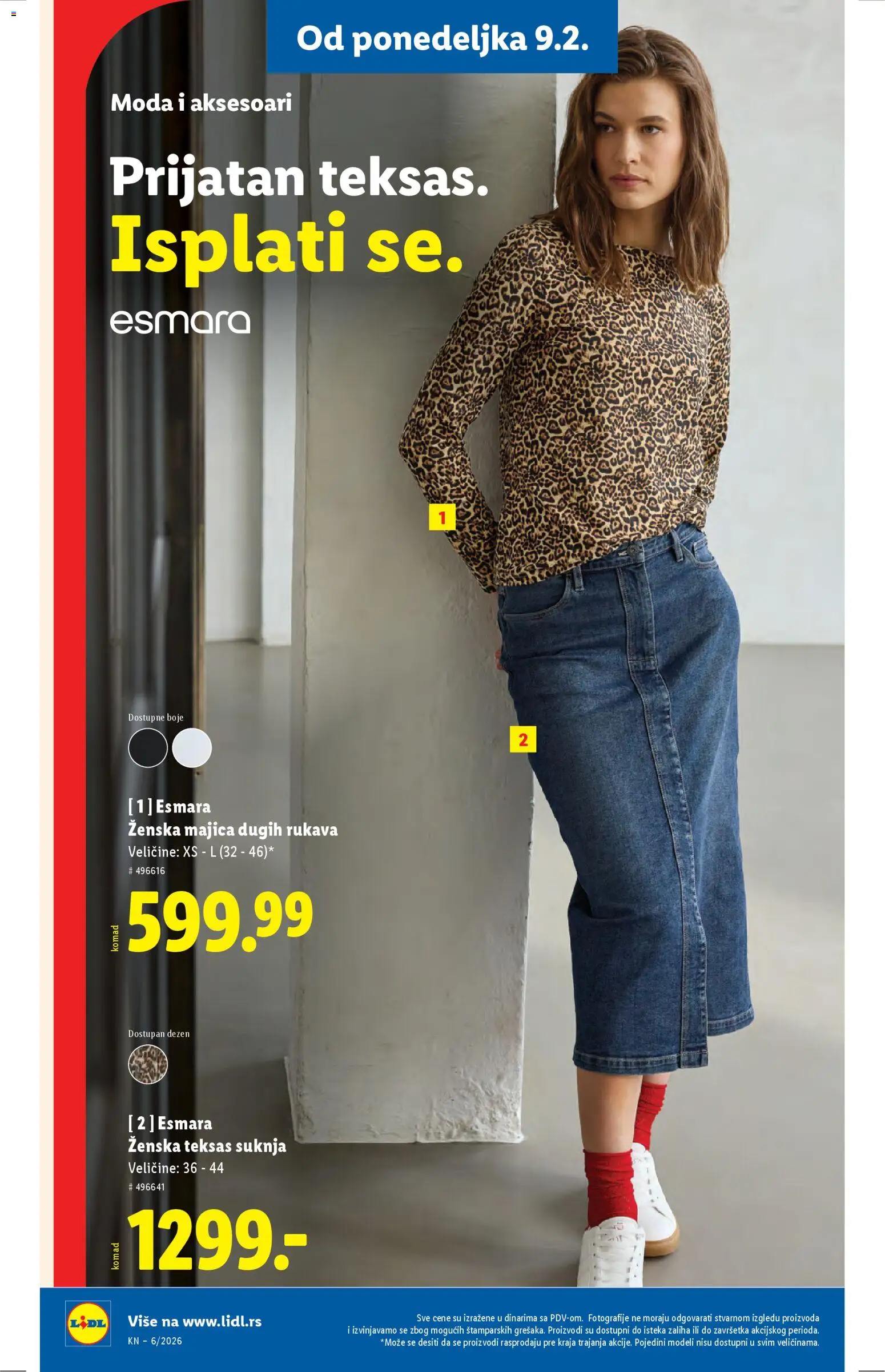 Lidl katalog - važi od 05.02.2026 | Strana: 72 | Proizvode: Suknja