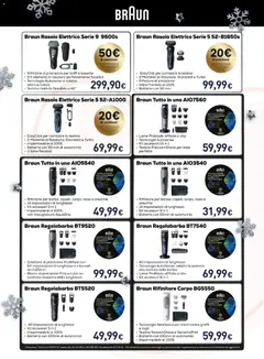 Anteprima del volantino Unieuro Piccoli Elettrodomestici catalogo valido a partire dal 06.12.2025 | Pagina: 21 | Prodotti: Rasoio, Regolabarba, Rasoio elettrico, Batteria
