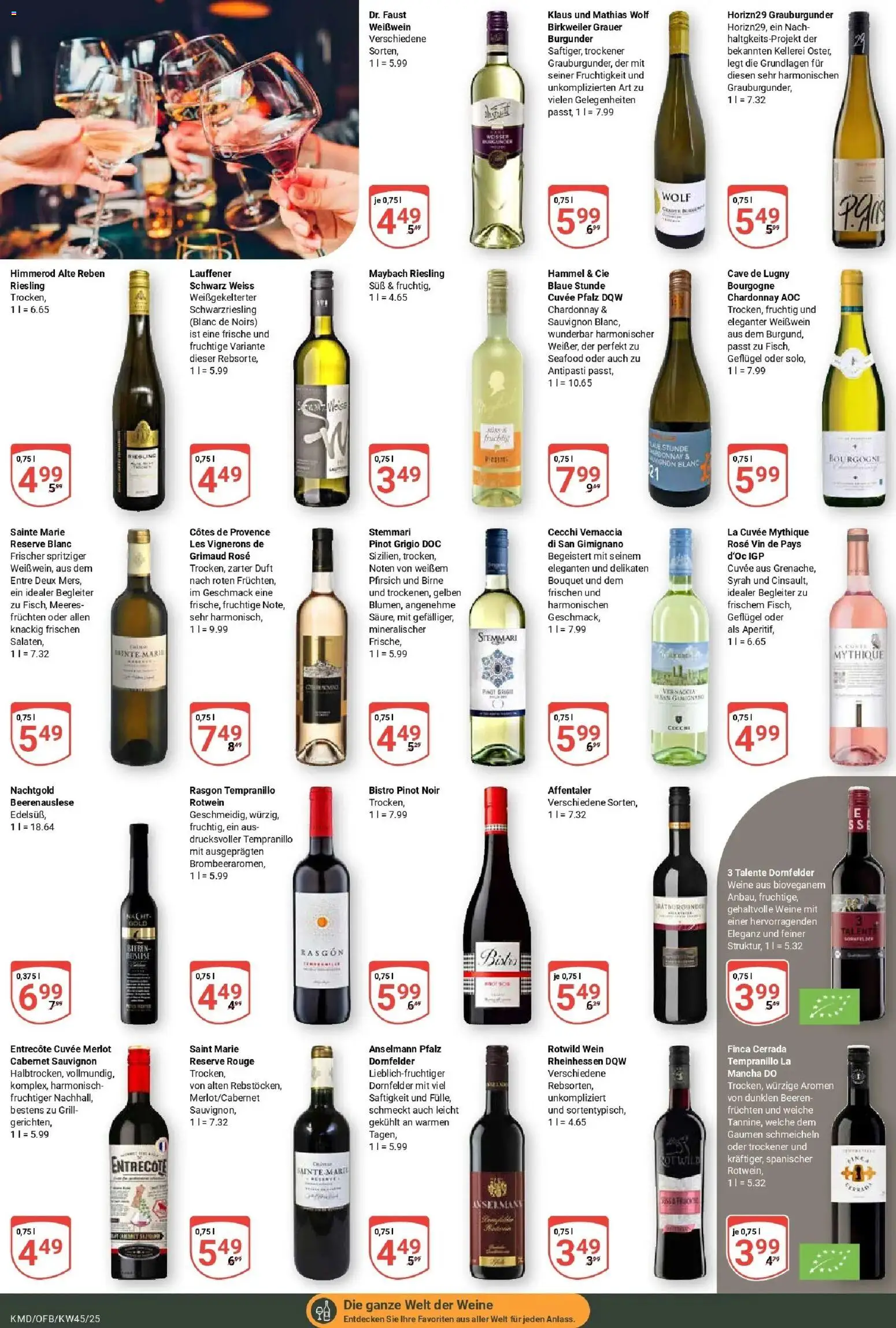Globus prospekt Köln	 – gültig ab 03.11.2025 | Seite: 19 | Produkte: Rotwein, Merlot, Pfirsich, Birne