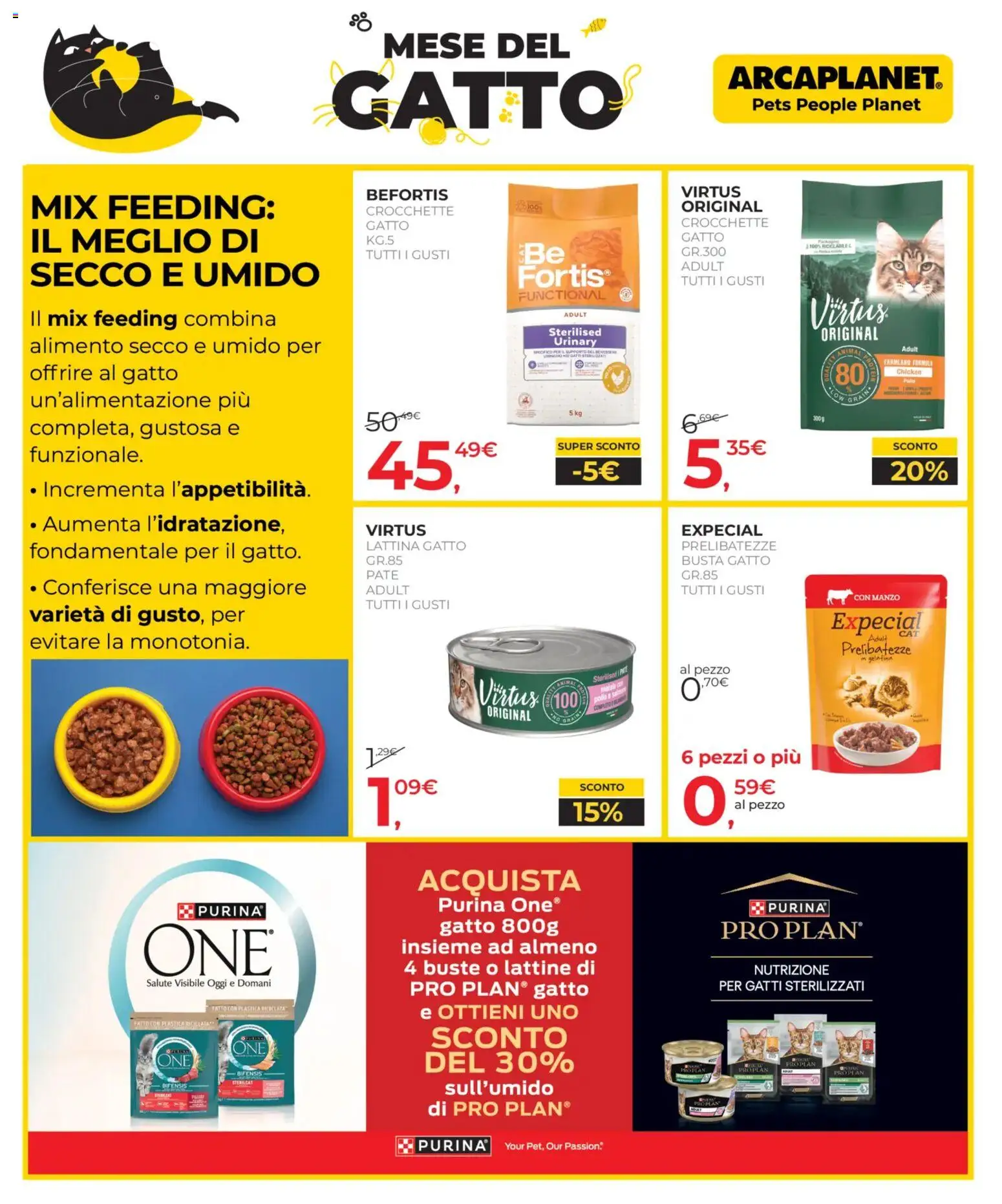 Volantino Arcaplanet del 16.02.2026 | Pagina: 14 | Prodotti: Paté, Pollo, Manzo, Crocchette