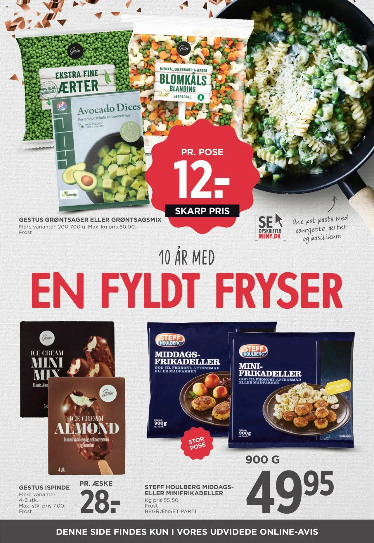 Meny tilbudsavis – gyldig fra 05.09.2025 | Side: 19 | Produkter: Pasta, Gulerødder, Avocado, Basilikum