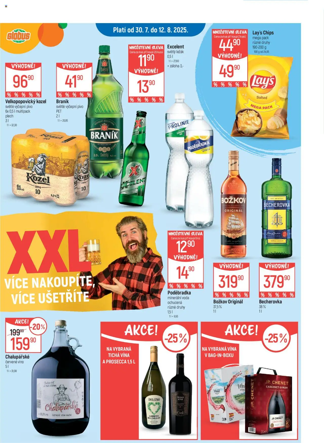 Globus leták - Ostrava od 30.07.2025 | Strana: 3 | Produkty: Kozel, Plech, Velkopopovický Kozel, Becherovka