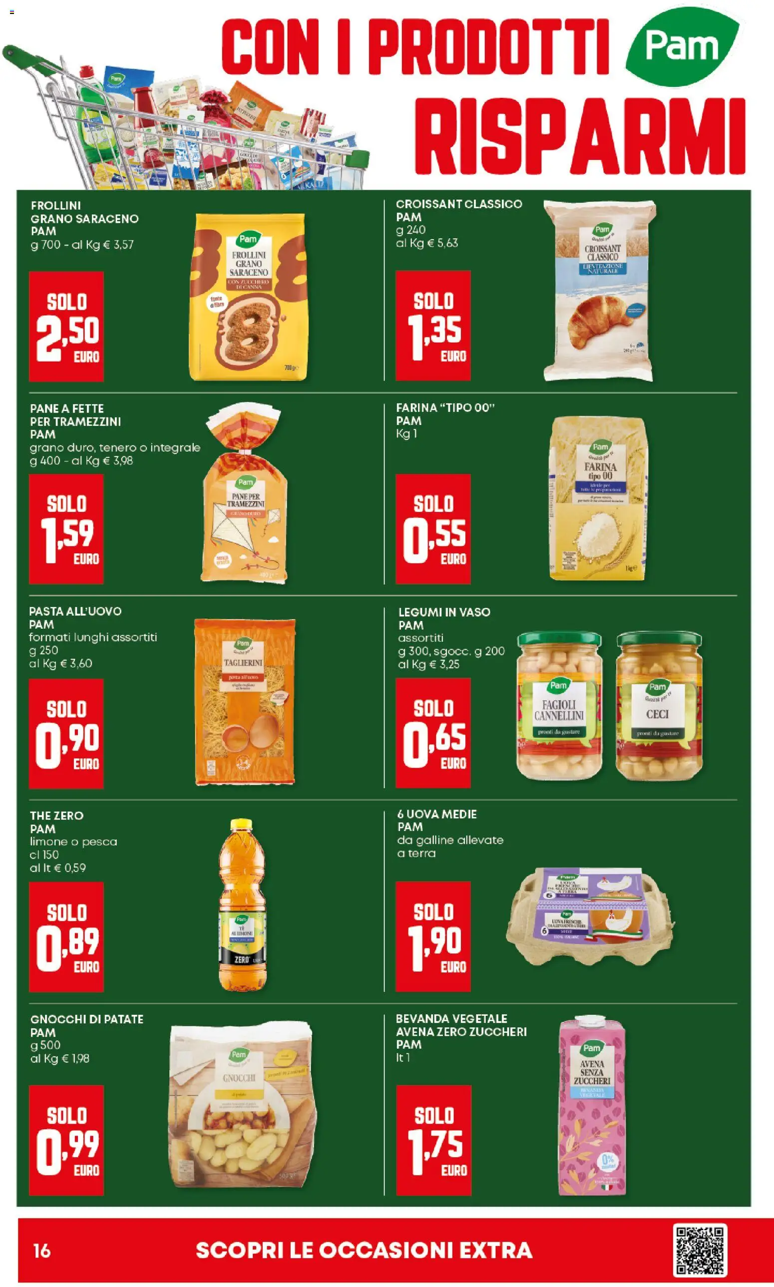 Volantino Panorama del 23.10.2025 | Pagina: 16 | Prodotti: Cannellini, Pasta, Croissant, Terra