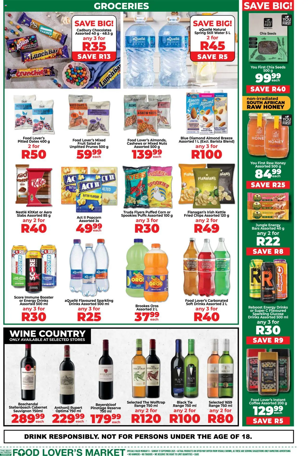New Food Lover's Market catalogue – valid from 08.09.2025 | Page: 6 | Products: Butter, Coffee, Cream, Fruit