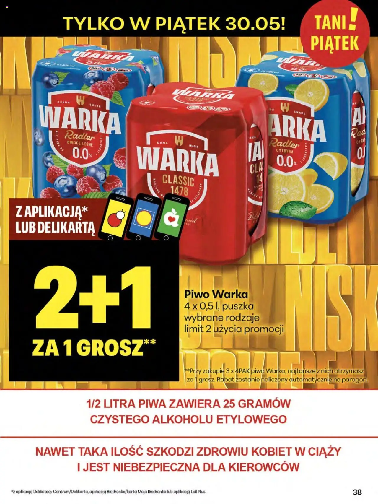 Delikatesy Centrum Gazetka od 29.05.2025 | Strona: 38 | Produkty: Cytryna, Warka, Piwo, Owoce