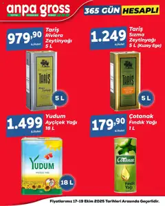 17.10.2025 tarihinden itibaren geçerli olan Anpa Gross kataloğu önizlemesi