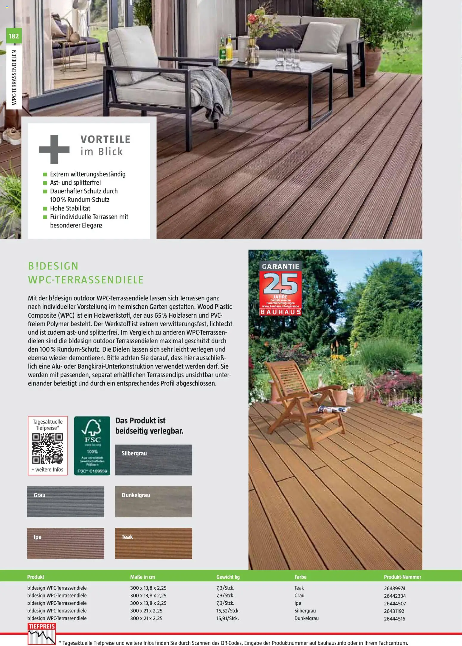 Bauhaus Gartenbaumaterialien 2026 – gültig ab 02.03.2026 | Seite: 182 | Produkte: Gewicht