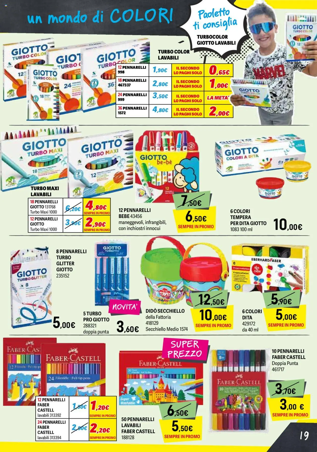 Volantino Orizzonte del 04.08.2025 | Pagina: 19 | Prodotti: Pennarelli