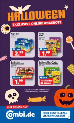Combi Prospekt 	 ab 27.10.2025 gültig | Seite: 29 | Produkte: Haribo, Celebrations, Mars, Zitrone