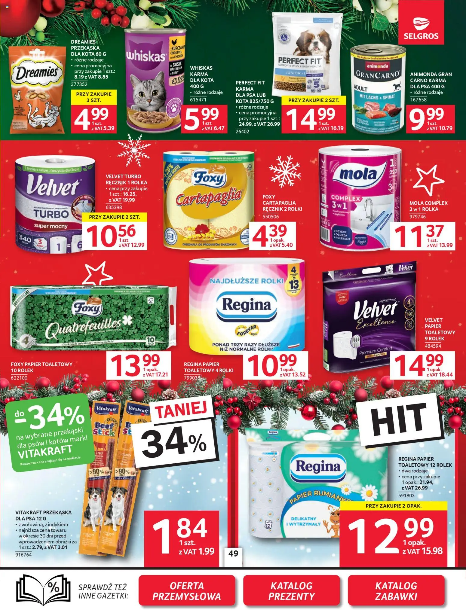 Selgros cash&carry Gazetka od 04.12.2025 | Strona: 40 | Produkty: Papier toaletowy, Rolki, Body