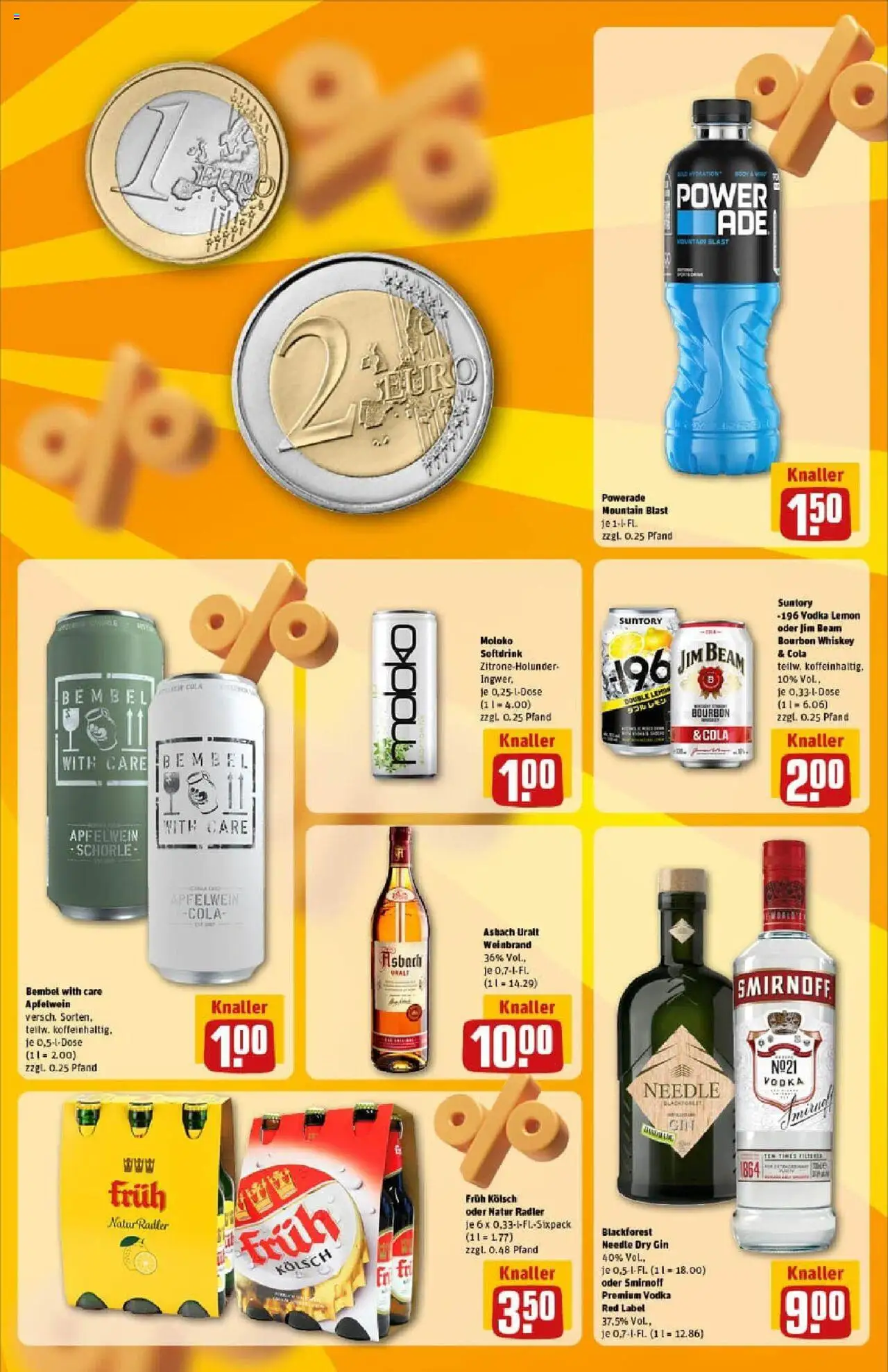 Rewe prospekt Mönchengladbach	 - gültig ab dem 29.06.2025 | Seite: 25 | Produkte: Cola, Radler, Smirnoff, Asbach