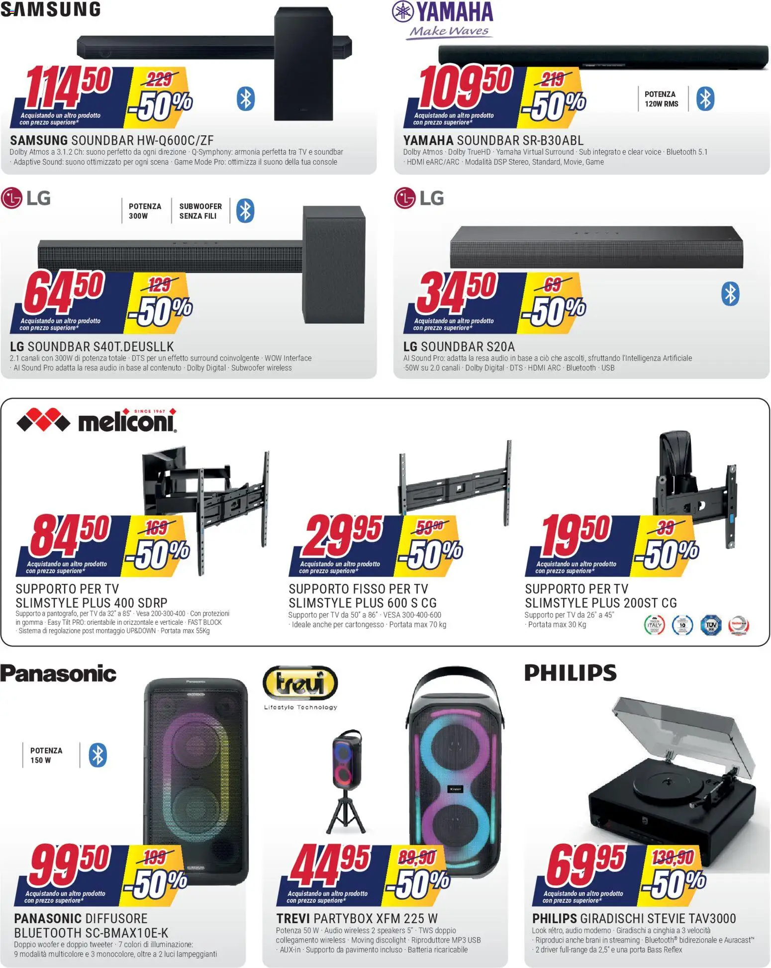 Volantino Trony del 28.04.2026 | Pagina: 13 | Prodotti: TV, Audio, MP3, Batteria