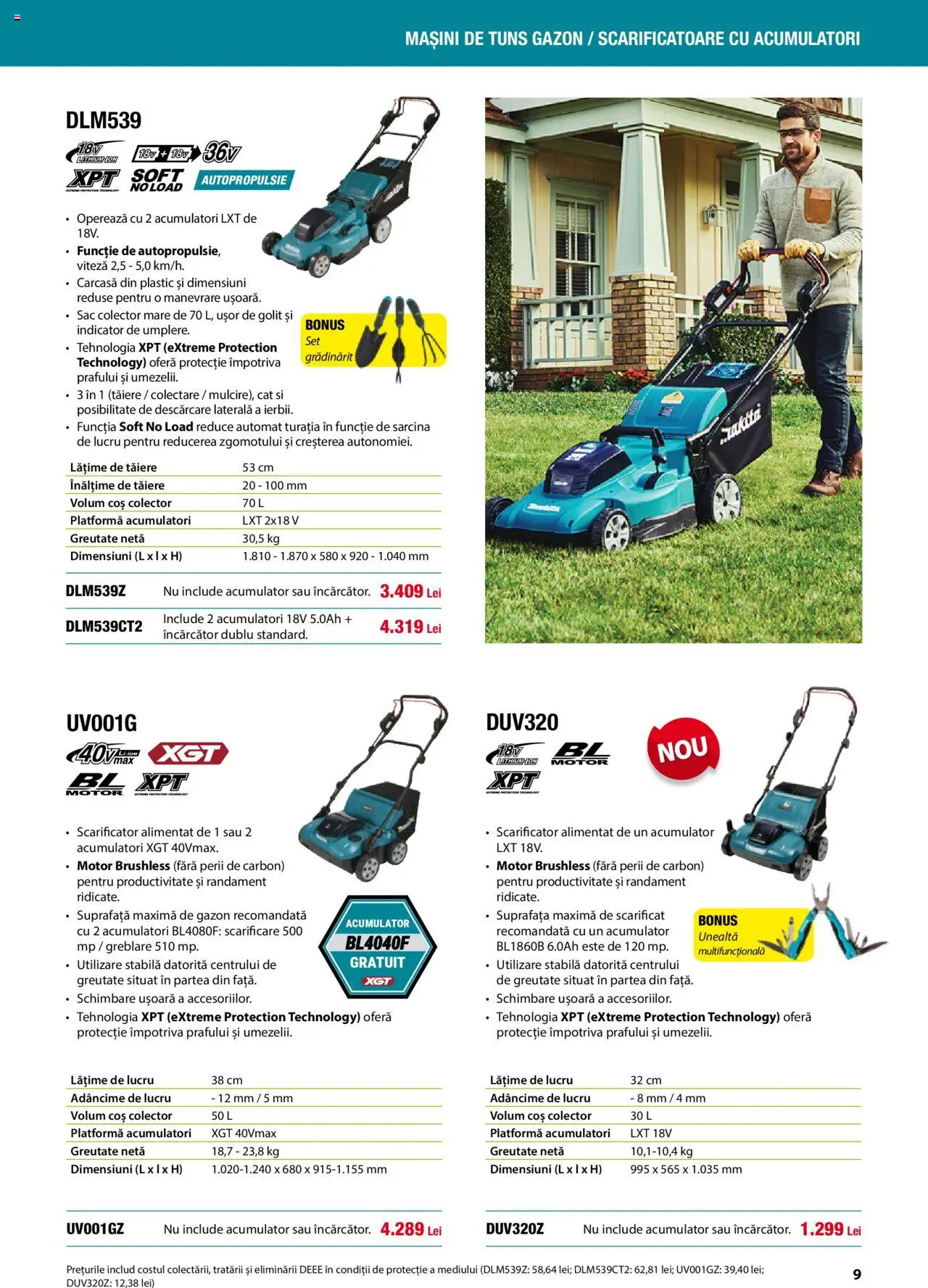 Noul catalog Makita – valabil de la 01.04.2025 | Pagină: 9 | Produse: Încărcător, Coș