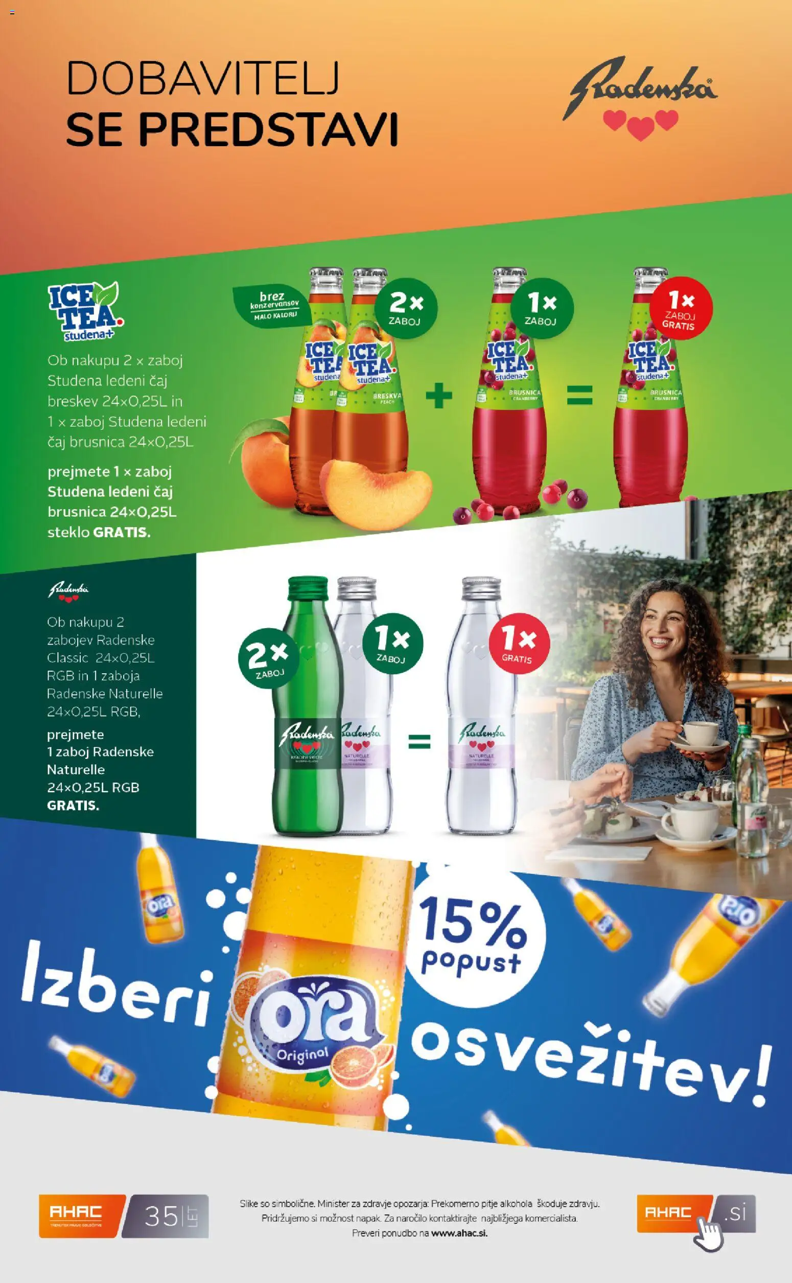 Novi Ahac katalog ponudbe – veljaven od 01.01.2026 | Stran: 20 | Izdelki: Ledeni čaj, Zaboj, Caj, Breskev