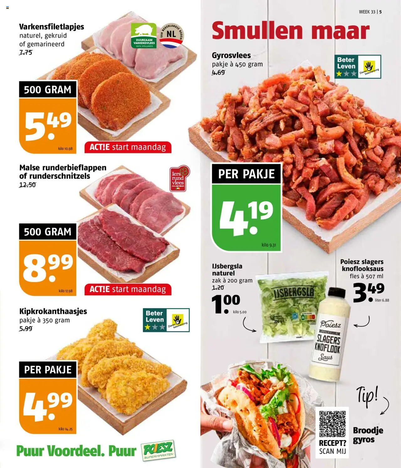  | Pagina: 5 | Producten: Lapzselatin, Broodje, Saus, Knoflook