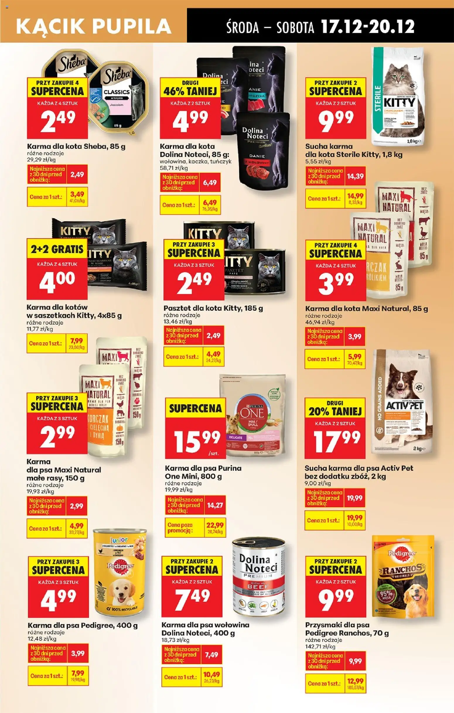Biedronka gazetka - Oferta w tym tygodniu od 17.12.2025 | Strona: 83 | Produkty: Kurczak, Karma dla psa, Przysmaki dla psa, Sucha karma dla psa