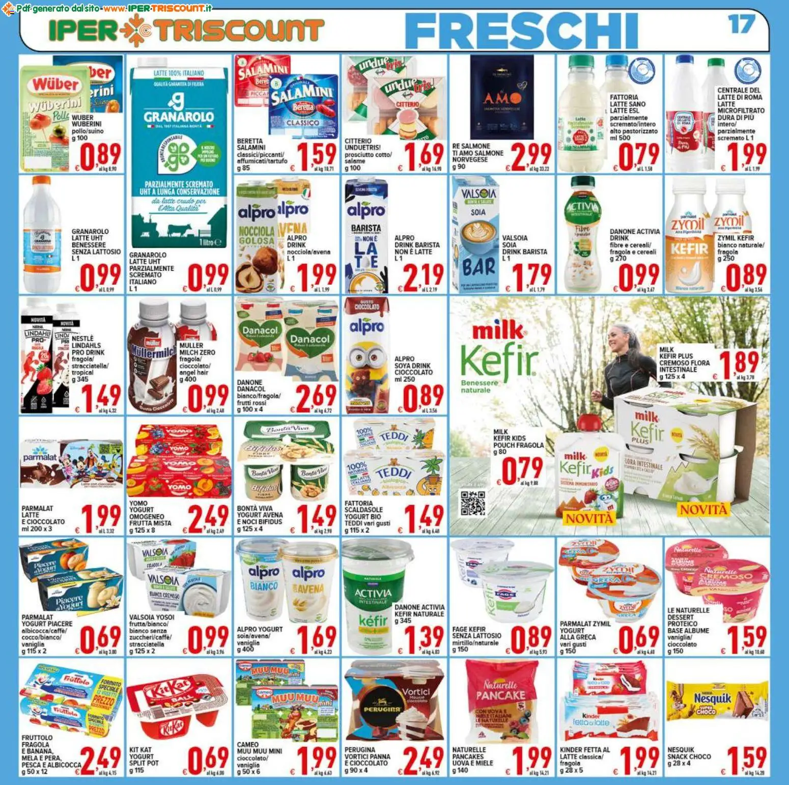 Volantino Ipertriscount del 18.11.2025 | Pagina: 17 | Prodotti: Yogurt, Uova, Cereali, Miele