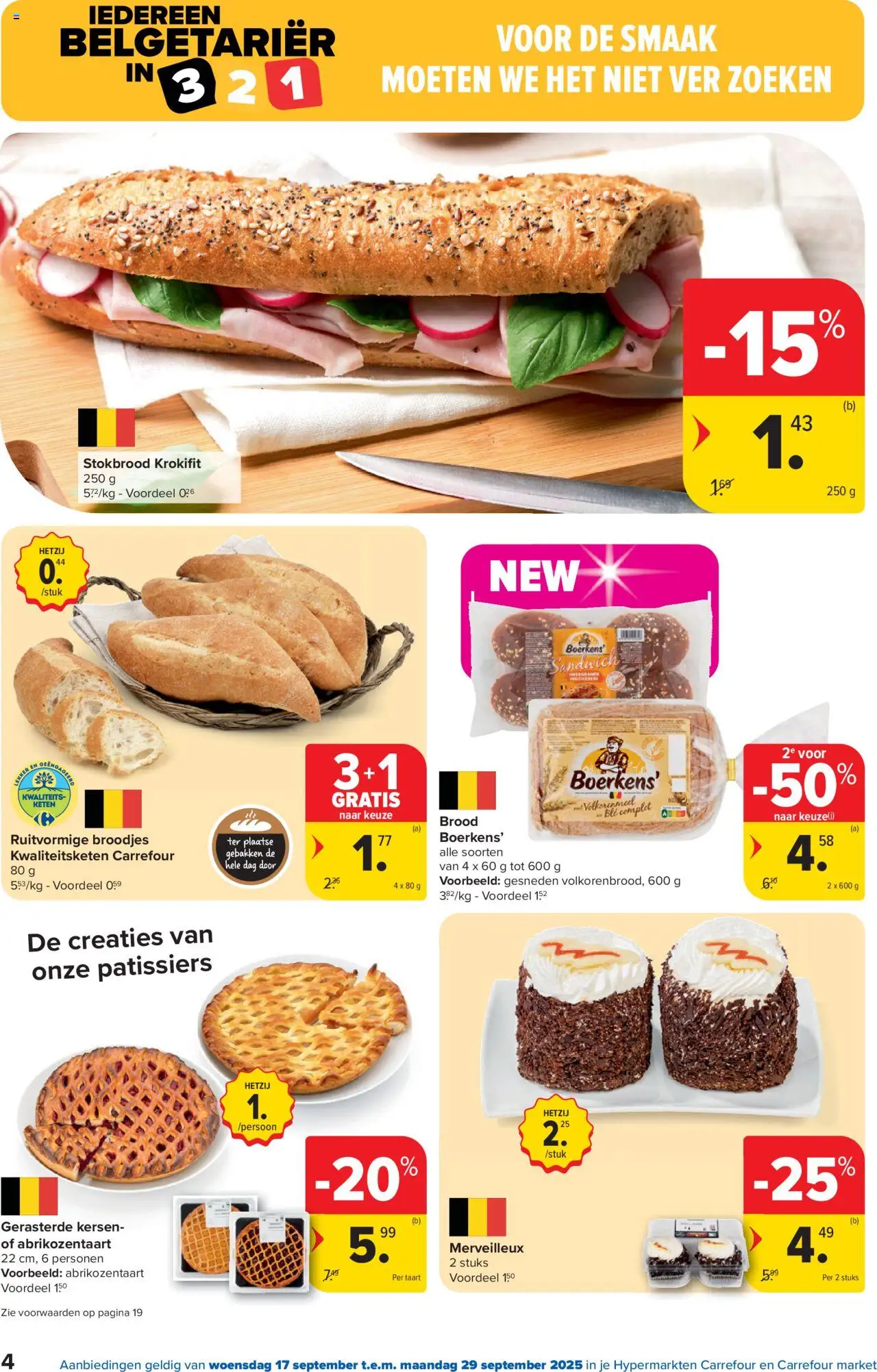  | Pagina: 4 | Producten: Stokbrood, Broodjes, Taart, Kersen