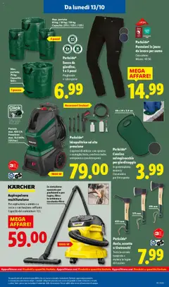 Anteprima del volantino Parkside® Cuscino salvaginocchia per giardinaggio, In gommapiuma memory Con manico per il trasporto valido a partire dal 13.10.2025 | Pagina: 37 | Prodotti: Spazzola, Detergente, Aspirapolvere, Cuscino