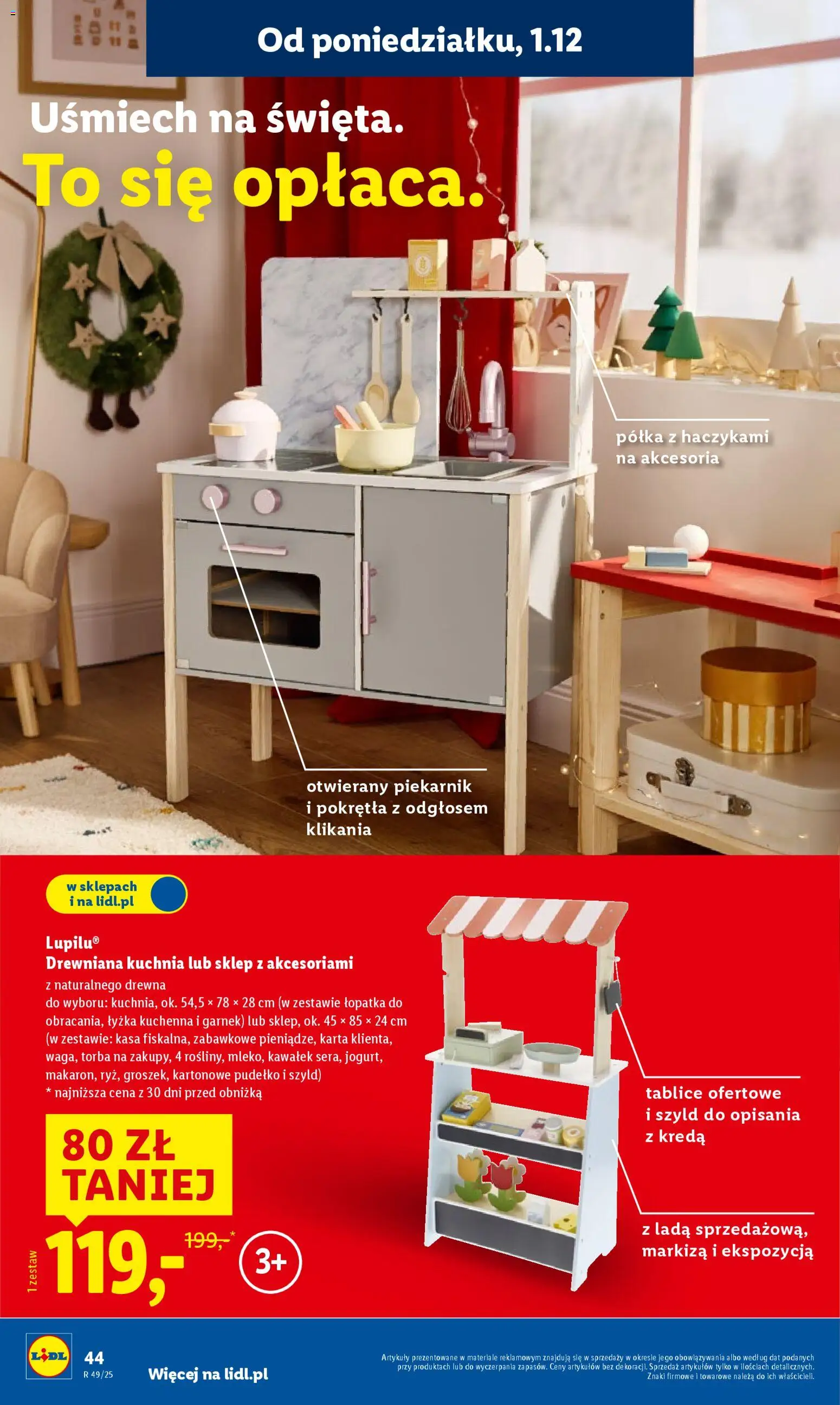 Lidl Katalog zabawek od 03.11.2025 | Strona: 44 | Produkty: Karta, Piekarnik, Garnek, Pudełko