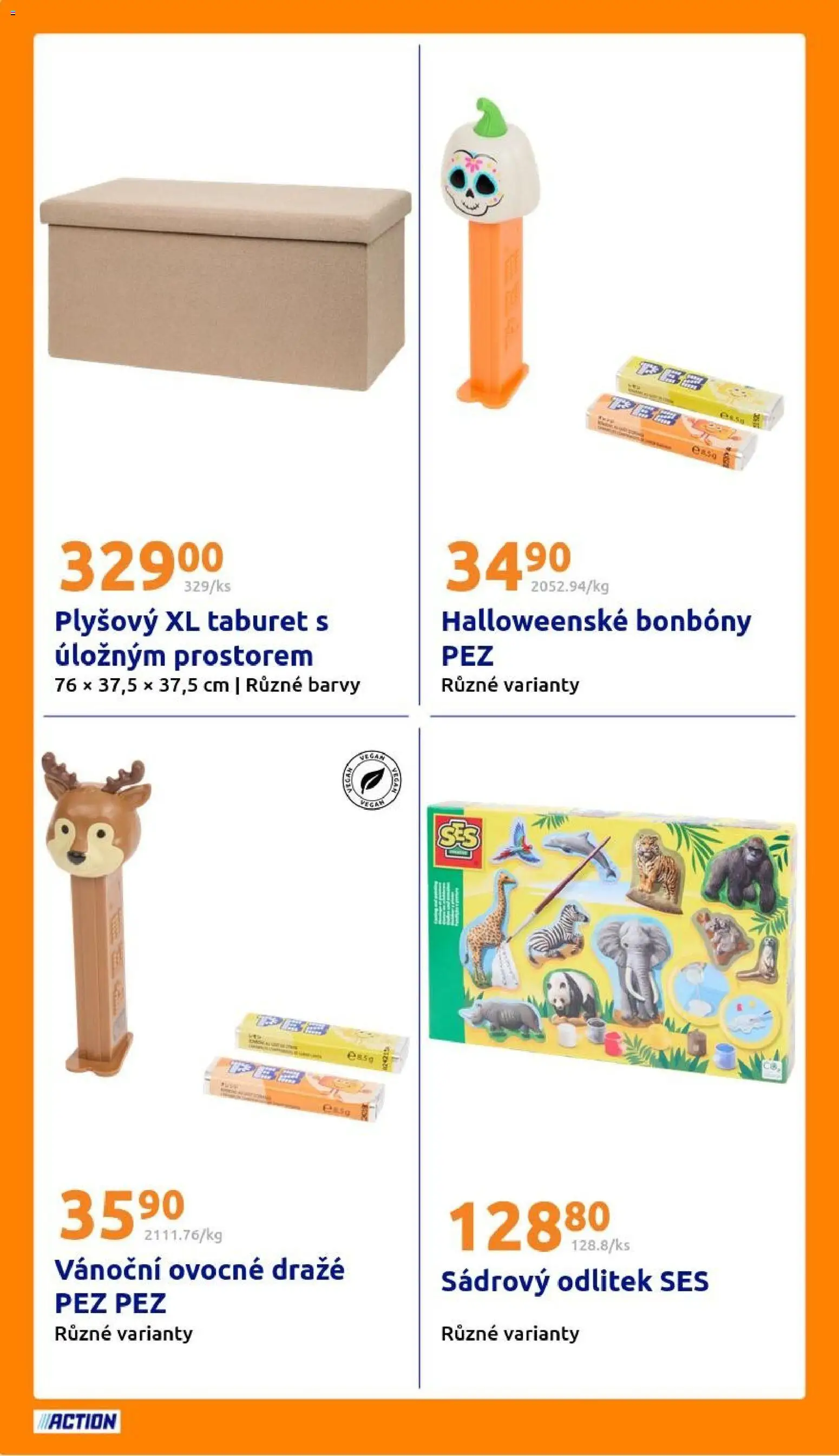 Action leták od 29.10.2025 | Strana: 24 | Produkty: Vegan, Bonbóny, Taburet, Barvy