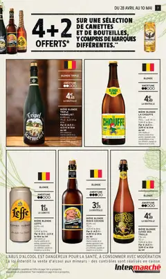 Intermarché - Prévisualisation de Intermarché spécial biéres valide à partir de 28.04.2026 | Page: 7 | Produits: Bière blonde, Biere blonde leffe, Bière