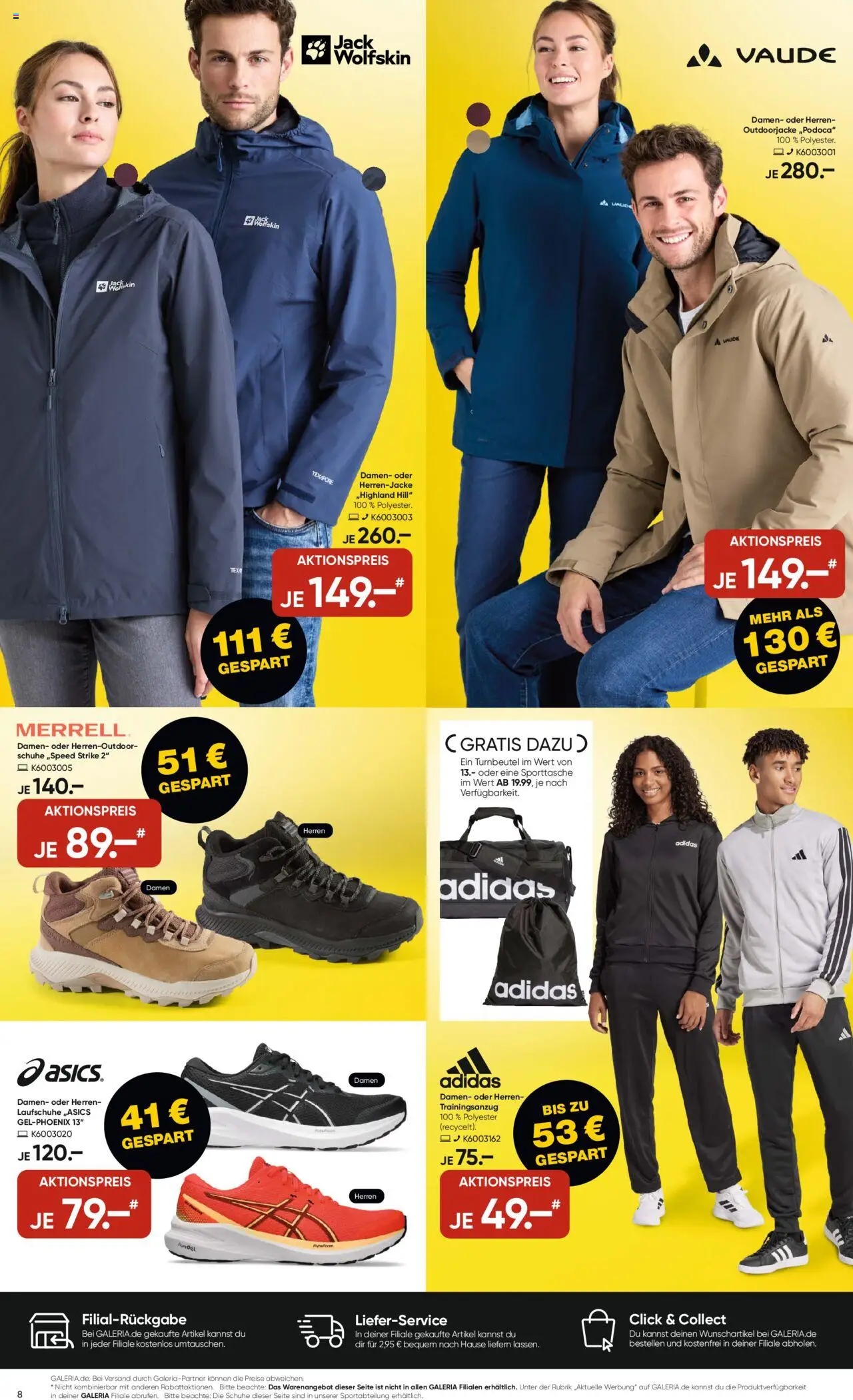 Galeria Karstadt Kaufhof Prospekt 	 – gültig ab 15.10.2025 | Seite: 8 | Produkte: Laufschuhe